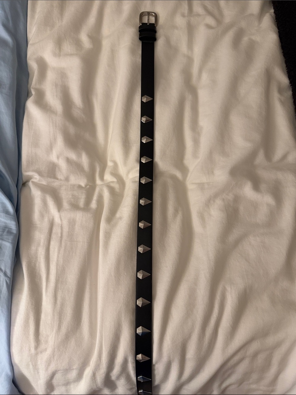 Volcom Black Studded Belt with Silver Pyramid Accents